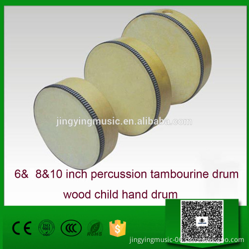 wholesale percussion tambourine drum wood child hand drum